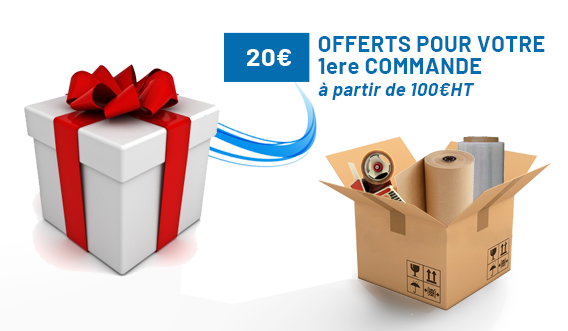 20€ Offerts pour votre 1ere commande. A partir de 100€HT